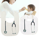 Unisex Baby Lunch Bibs Funny Cartoon Stethoscope Toddler O For Newborn Baby E4F7