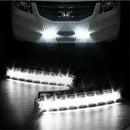 8 LEDs Car Daytime Running Light Bulb DRL Car White Light Head Waterproof Lamp