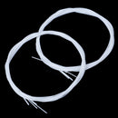2 Set White nylon ukulele strings replacement part for stringed instru Gw
