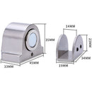 1 Magnet Glass Door Stop Stainless Steel Door Stopper Magnetic Door Holder  U8Y1