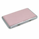 Women Pink Leather Cigarette Case Box 100's Hold For 14 Cigarettes 100mm X8L0