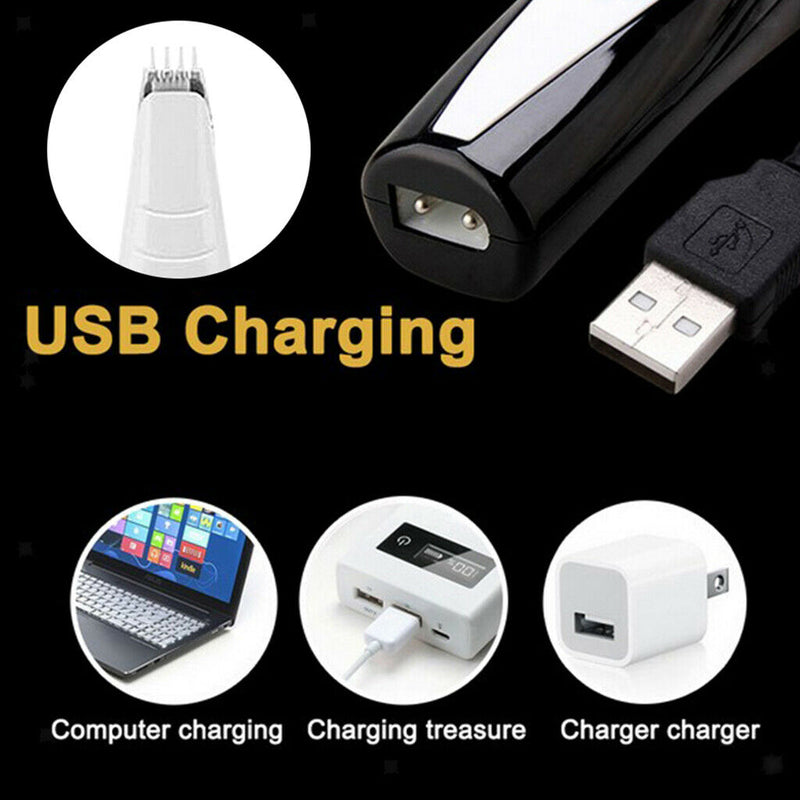 Dog Hair Trimmer Shaver Clippers Cordless Pet Grooming Tool Low Noise White