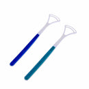 2Pcs Tongue Clean Bad Breath Scraper Brush Handle Hygiene Dental Care Cleaning F