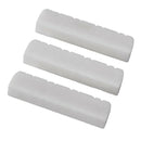 3 pcs 8 String Mandolin Bone Slotted Nuts for Mandolin Parts Accessories