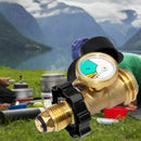 Propane Tank Cylinder Adapter Coupler BBQ Gas Pressure Regulator Gauge Tool