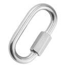 Stainless Steel Quick Link Lock Ring Carabiner for Camping Hiking Hammock
