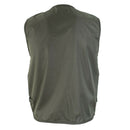 Men Fly Fishing Vest Multi-Pocket Vest Quick-Dry Jacket 3XL Light Army Green