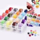 25* Sewing Machine Bobbins Thread Spools Case With Threads for Sewing Machine AU