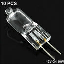 10Pcs/Set 12V 10W G4 HALOGEN BULBS Light Globe Lot Pack JC Bi-Pin Led 2900K*
