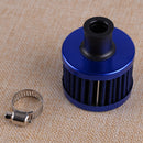 12mm Carbon Round Oil Air Intake Crankcase Vent Valve Cover Breather Filter