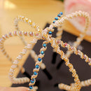 Women Girl's Crystal Rhinestone Jewelry Headband Hairband Hair Band Accessori Hn