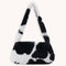 Animal Pattern Underarm Bag Women Mini Plush Shoulder Handbags Purse (13)