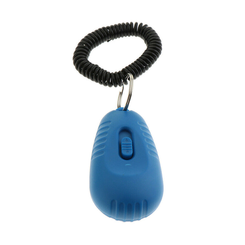 Pet Tainer Whistle Easy Puppy Training Obedience Agility Keyring Blue