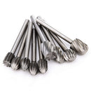 20pcs Burr Bit Grinder HSS For Routing Wood Rotary Milling File Cutter