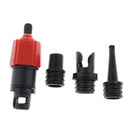 Professional Air Valve Adapter for Inflatable Boats with Schrader Valve, 4 in 1