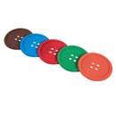 5 Colors Round Button Shaped Non-slip Insulated Silicone Cup Mats Coasters  Z2S4