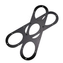 2pcs Universal Car Rear Bumper Race Air Diversion Diffuser Panels (Black)