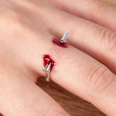 Adjustable Nails Halloween Creative Horrifying Finger Ring DIY Halloween Gi JR