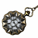 Retro Palace Wind Large Lotus Leaf White Pocket Watch Supply Fashion Antiqu T3Y3
