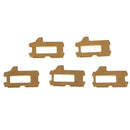 5 Pieces of Car Lock Reed Key Cylinder Gasket Plate Kit w/ Coil Spring for Mazda