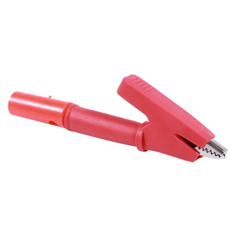 Pair Insulated Alligator Clip Test Lead Crocodile Clamps with Banana Plug P7L2