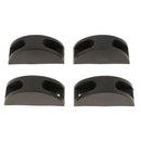 2 Pairs Replacement Part Plastic Suitcase Stud Feet Pad, Stand Feet, Non-Skid &