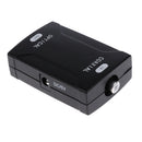 Coaxial Analog to Toslink Fiber Optical Digital Audio Adapter 24bit Black