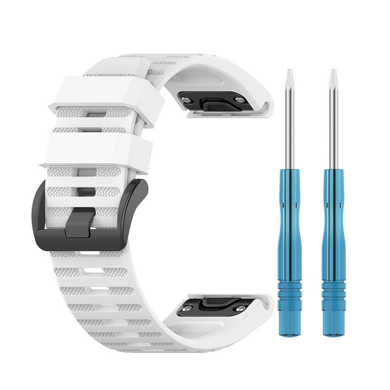 Replacement Band Silicone Strap for Garmin Fenix 6X 6X Pro 5X 5X Plus 3 HR 26mm