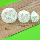 3X DIY Bakeware Flower Plunger Cutter Mold Embossed Stamp Fondant Cake Cookies F