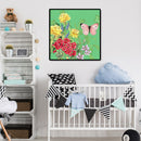 5D DIY Diamond Painting Flower Butterfly Full Round Embroidery Kit (LG124)
