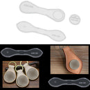 Pack of 2 Acrylic Leather Templates Key Chain Pattern Stencil Tool