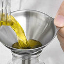 3 Piece Kitchen Funnel Stainless Steel  Oil Wine Liquid Funnel Household U ZML