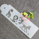 Giraffe Zebra Monkey Lion Cake Stencil Airbrush Painting Mold Cookie Mousse MoES