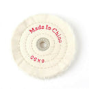 6 inch Cloth Buffing Polishing Wheel 1/2in Arbor Buffer Polish Grinder White Pad