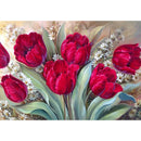 Diamond Painting Flowers Full Round Rhinestone Picture Home Art (D286)