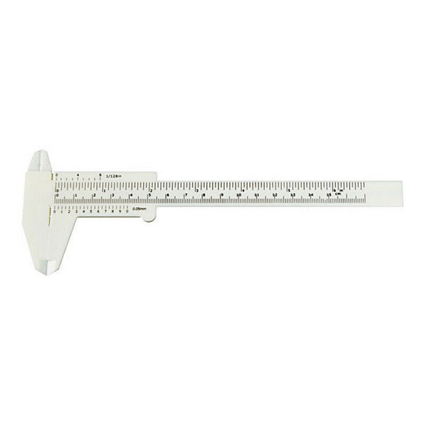 Sliding Vernier Caliper Measure Tool Ruler for Tattoo Eyebrow Makeup H STX