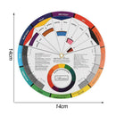 1pcs 14cm-Portable Color Wheel Mixing Guide For Tattoo Paint Supply Hobby M E9Q6