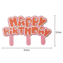 8pcs/Lot Children Happy Birthday Cupcake Toppers Dessert Party Baking Decor