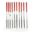 10Pcs titanium diamond coating needle flat file set metal working craft tools FT