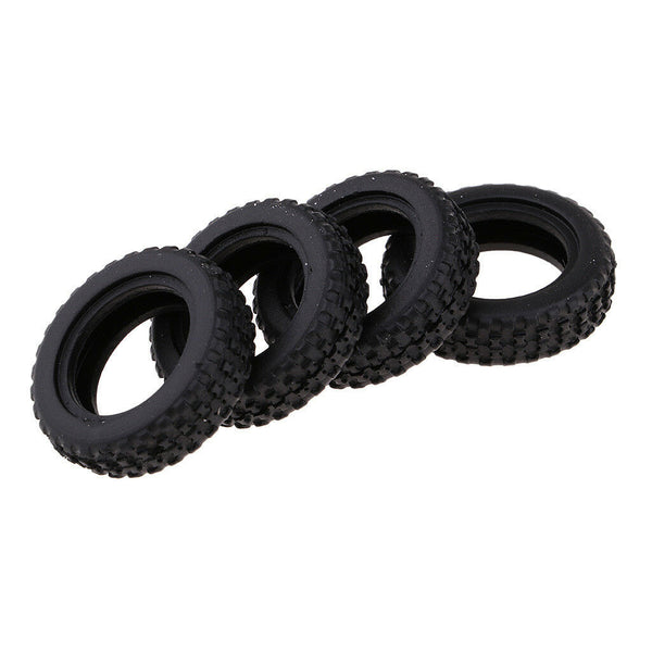 Durable Plastic Tire Tyre Black for WLtoys K979/K989 Spare Parts, Pack of 4