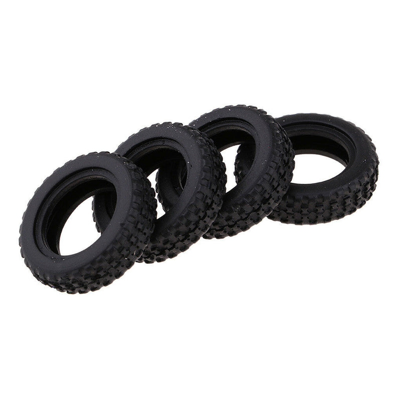 Durable Plastic Tire Tyre Black for WLtoys K979/K989 Spare Parts, Pack of 4