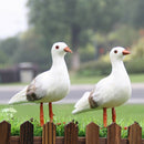 Artificial Feathered Seagull Birds for Wedding Decoration Home Garden Party