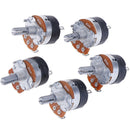5PCS Switch Carbon Potentiometer WH138-1 B50K Ohm Single Linear With Swit,nJ Cy