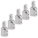 5Pcs Stainless Steel Pipe Eye End Cap Bimini Top Hardware