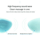 Electric Silicone Facial Cleansing Instrument Vibration Face Washer (Green)