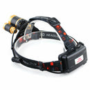 Headlight 10W 3LEDs Hiking Zoomable Safety 4 Modes Torch Outdoor Fishing Night