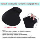 Silicone Wrist Rest Support Mouse Pad PU Anti-slip Hand Pillow(Black)