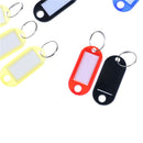 20pcs Keychain Key Split Ring ID Tags Name Card Label Luggage Bag Tag LJ