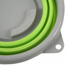Collapsible Folding Pop-Up 5L Buckets Lids Green Camping NEW Colour:Green