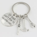 Mini Hand Tool Keychain Keyring For Dad Fathers Day Key Ring Chain Daddy Gift x1
